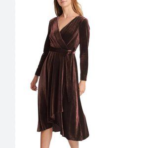 Elegant Velvet Wrap Dress
